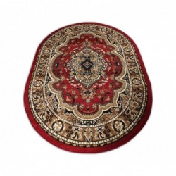 Dywan owalny BCF Alfada 06 czerwony rozeta