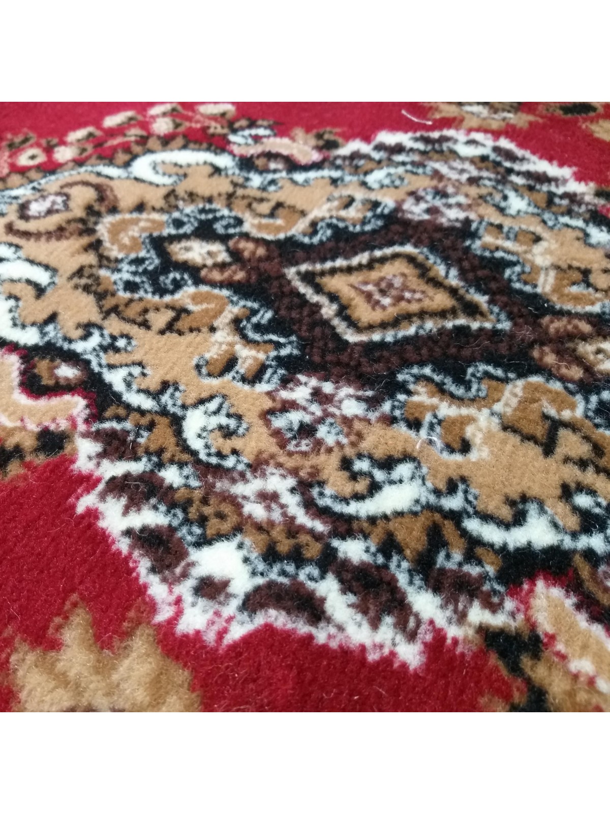 Dywan owalny BCF Alfada 06 czerwony rozeta