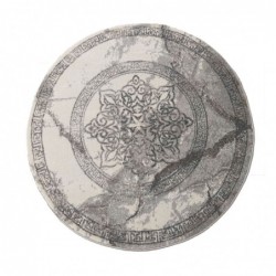 Dywan nowoczesny Vista 04 szary rozeta koło