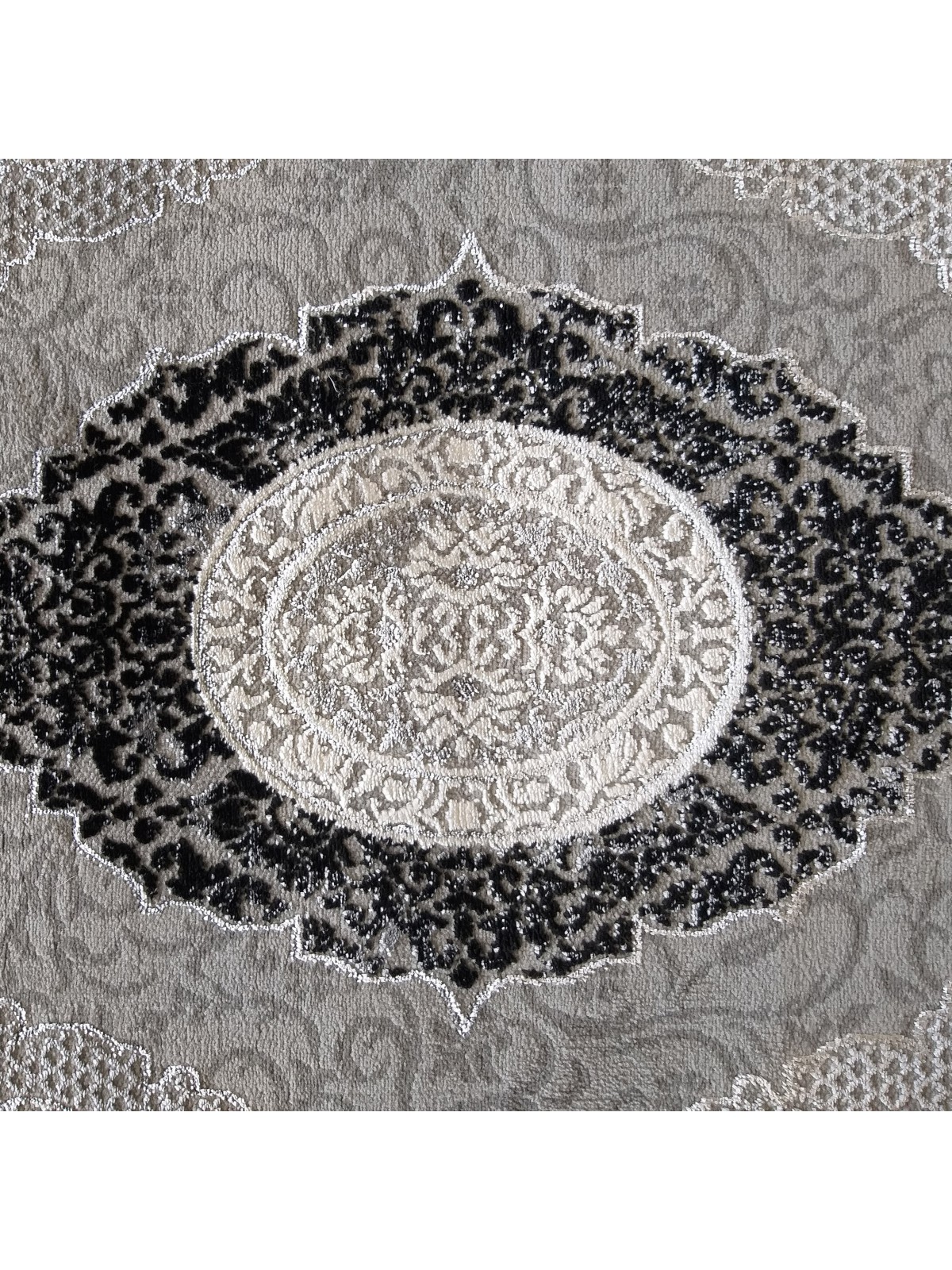 Dywan Ekskluzywny Angora 01 - Szaro - Czarny