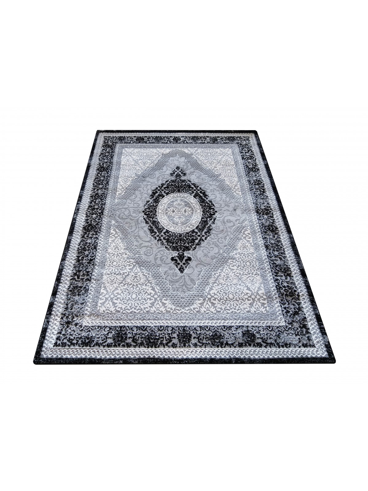Dywan Ekskluzywny Angora 01 - Szaro - Czarny
