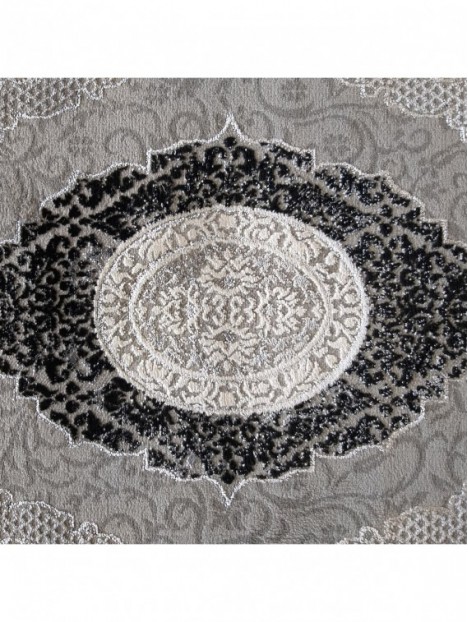 Dywan Ekskluzywny Angora 01 - Szaro - Czarny
