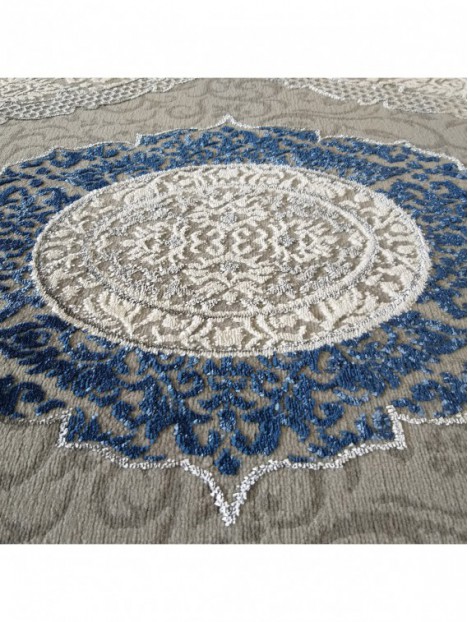 Dywan Ekskluzywny Angora 02 - Szaro - Niebieski