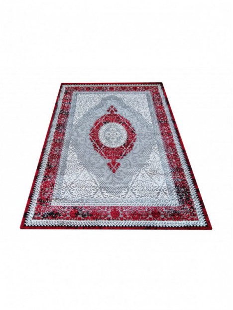 Dywan Ekskluzywny Angora 01 - Szaro-Czerwony