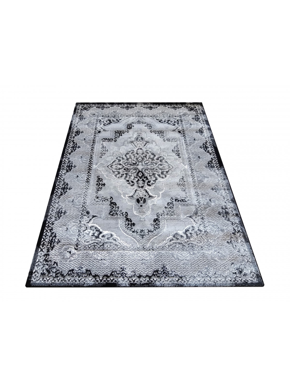 Dywan Ekskluzywny Angora 02 - Szaro - Czarny