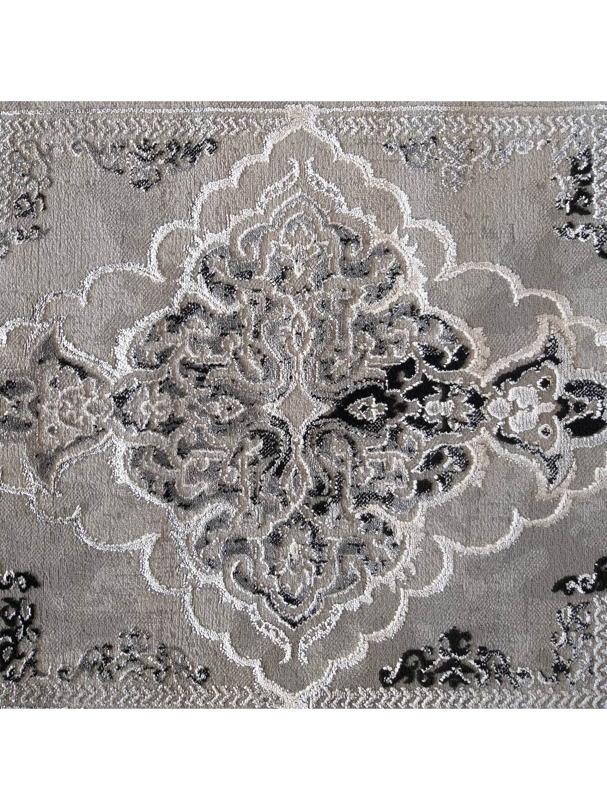 Dywan Ekskluzywny Angora 02 - Szaro - Czarny