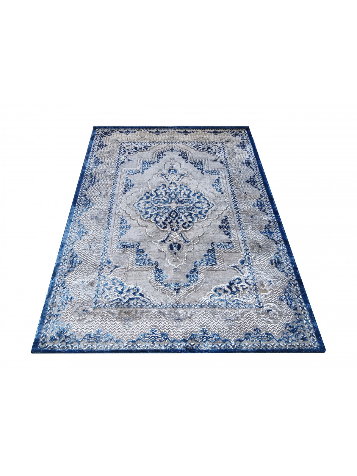 Dywan Ekskluzywny Angora 02 - Szaro - Niebieski