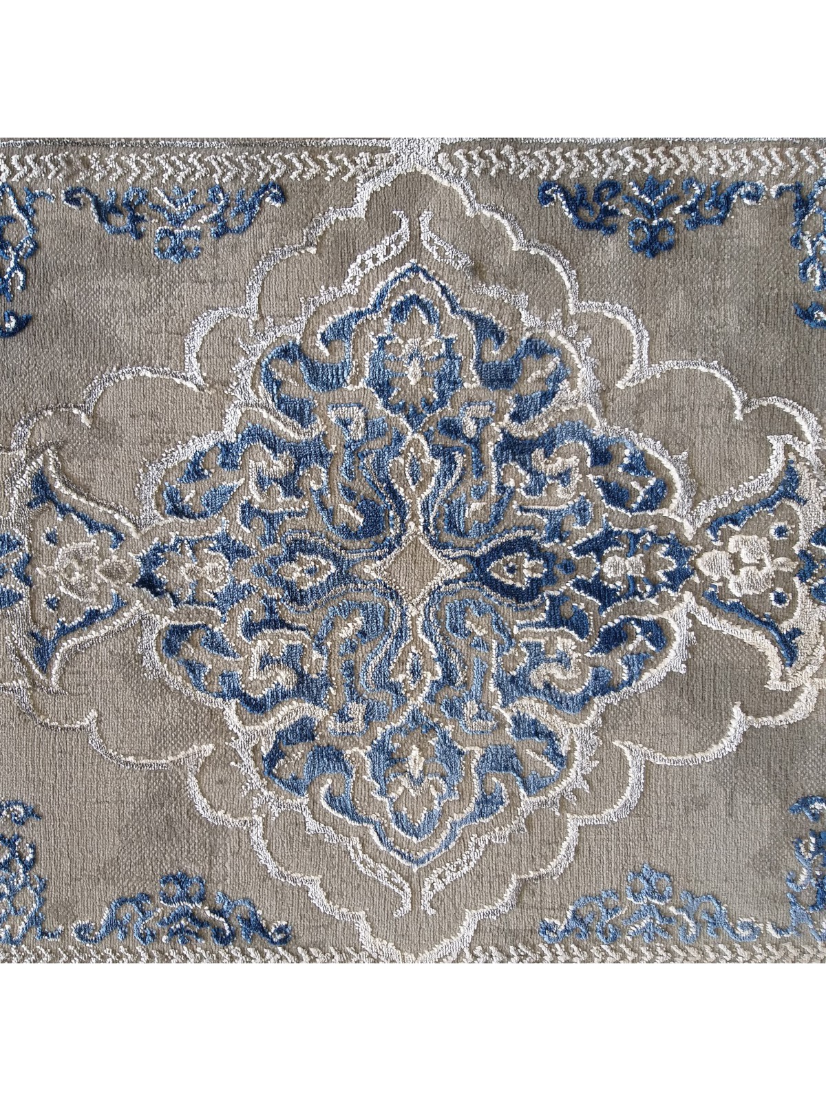 Dywan Ekskluzywny Angora 02 - Szaro - Niebieski