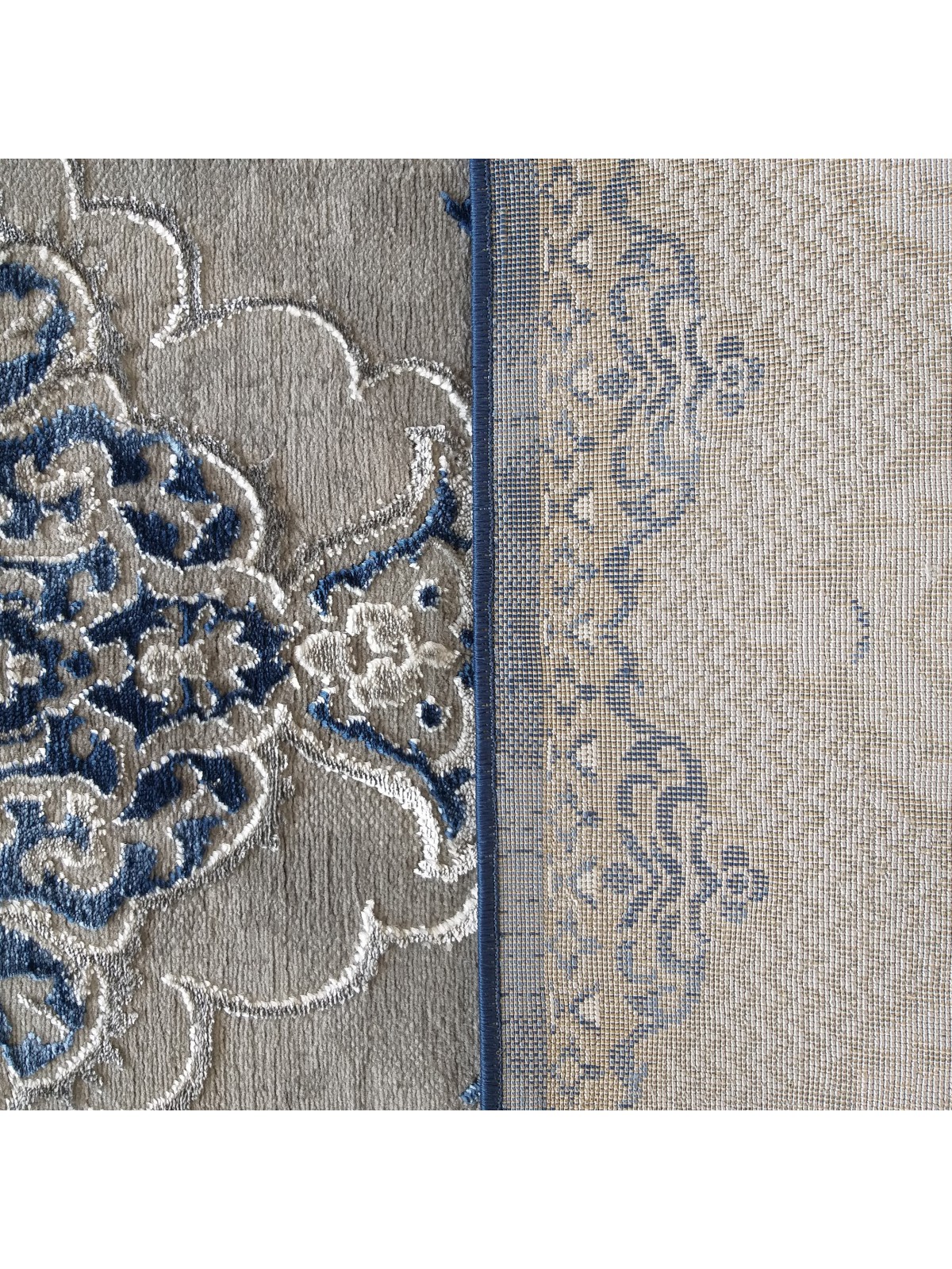 Dywan Ekskluzywny Angora 02 - Szaro - Niebieski