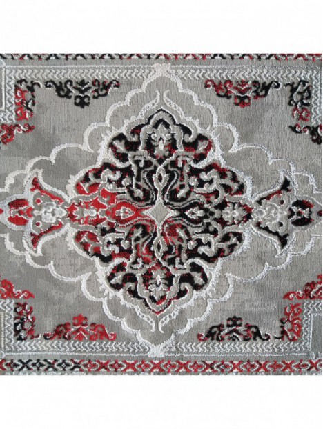 Dywan Ekskluzywny Angora 02 - Szaro-Czerwony