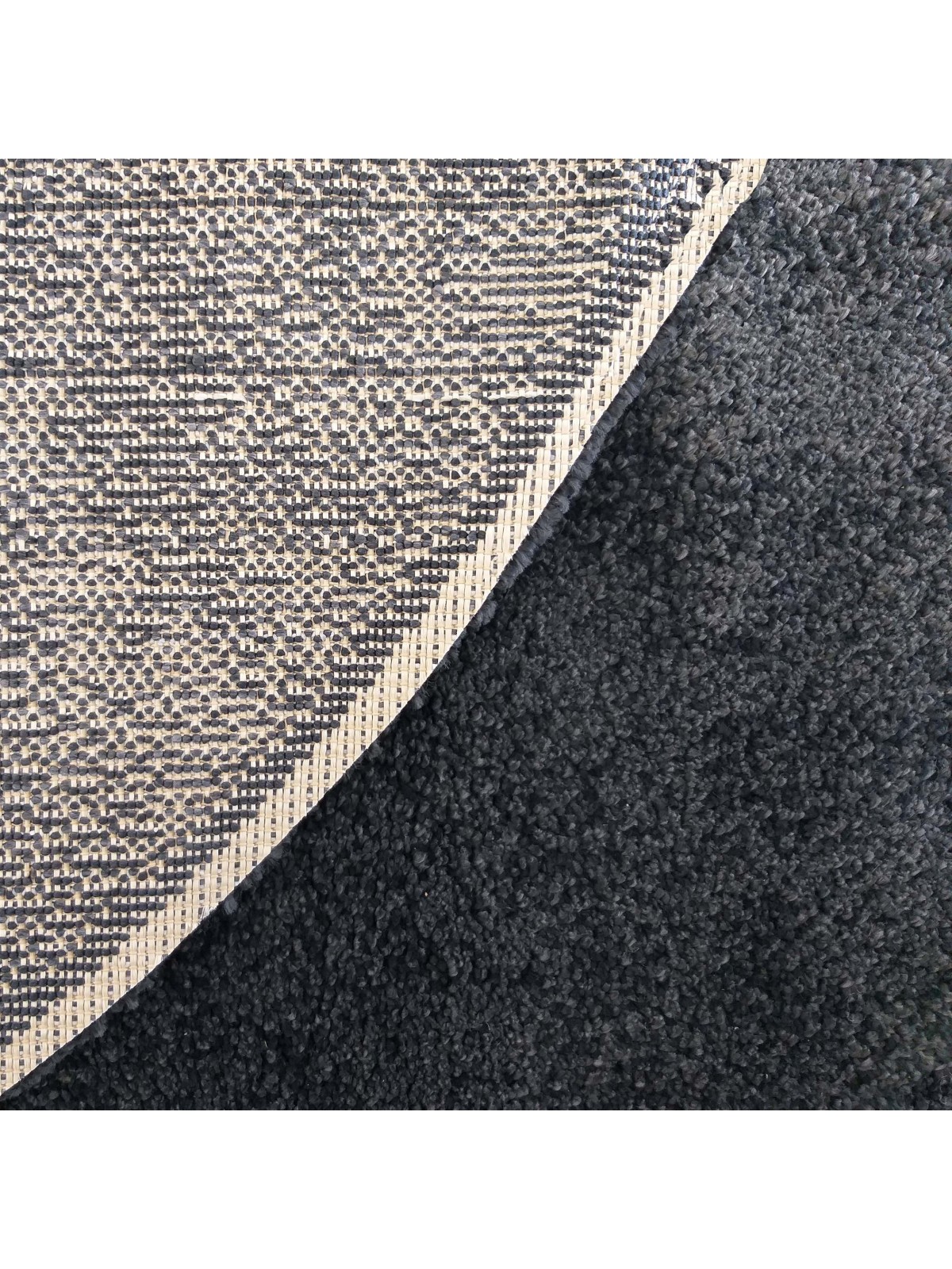 Dywan nowoczesny Koło Shaggy Cosy Balta 01 BO - Antracytowy